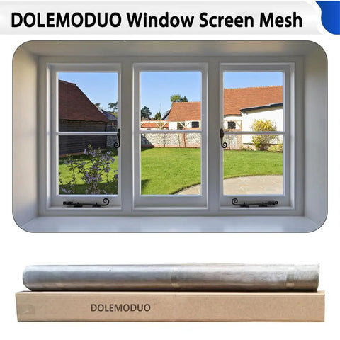 304 Stainless Steel Window Screen Mesh Roll 47 Inch By 98 Ft Built Tough Durable Corrosion Resistant Wire Mesh in packaging