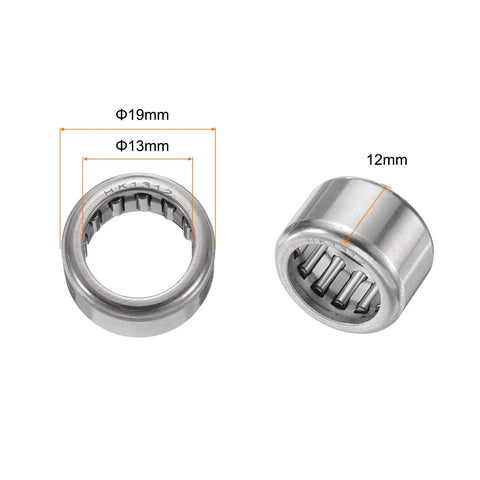 10 Pack HK1312 One Way Needle Roller Bearing 13x19x12mm Temperature Resistant Steel Clutch Bearing For Heavy Duty Machinery