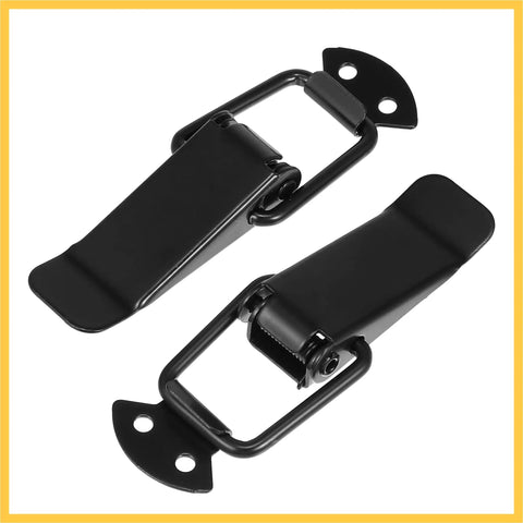 Universal Car Bumper Security Hook Lock Clips Quick Release Fasteners 105x33mm 2 Pack easy snap fit durable clips top view