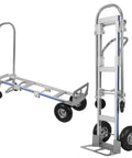 Lightweight Cargo Trolley With Rust Proof Build Wear Resistant Cart That Converts From Two Wheel Upright To Four Wheel Platform