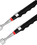 Magnetic Pickup Tool With 20 Pound Pull And Telescoping Reach To 30 Inches, heavy duty magnet stick with non-slip grip, black handle