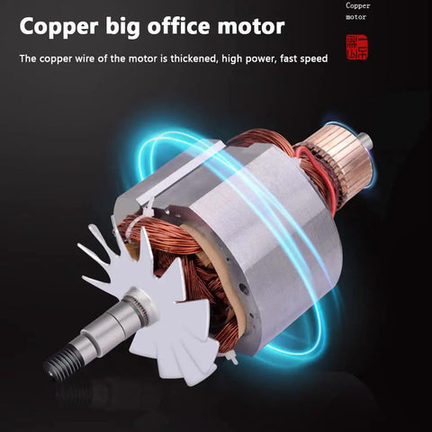 Electric Grain Grinder High Speed Stainless Steel All In One Powder Machine showing copper motor detail