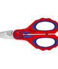 Electricians Shears With Fine Serrated Blades And Integrated Cable Cutter, Fiberglass-Reinforced Multi-Component Grips, 160 Mm