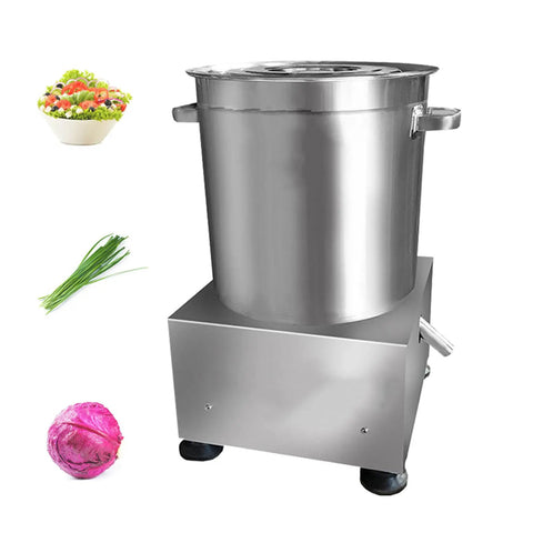 Slick Stainless Steel Vegetable Water Extractor With No Sweat Centrifugal Drying For Crisp Leafy Greens And Fresh Cabbage Compact Electric Salad Spinner Hella Handy For Daily Meal Prep, 180W, rust proof mesh bowl.