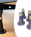 Six Pack Reinforced Bed Frame Feet Replacement Sliders Easy Install No Tools Needed Prevent Sliding And Protect Hardwood And Soft Floors From Scratches And Damage With Heavy Duty Bed Leg Supports.