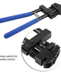 5mm Hole Punch Setter Joggler Tool with blue handles, chrome vanadium steel, rotary control highlighted, for sheet metal and panels