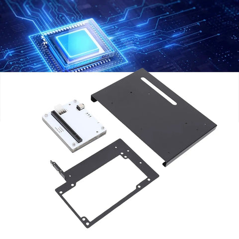 Next Level External Egpu Enclosure Dock Station With Usb4 Thunderbolt 3 And 4 Connectivity Pcie 16X Graphics Expansion components laid out on a surface.