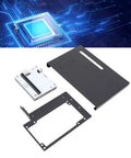 Killer USB 4.0 External GPU Dock With PCIe 16x Graphics Card Enclosure And Data Cable Portable eGPU For Laptops Compatible components and accessories laid out on a tech background.