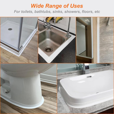 Waterproof Self Adhesive Caulking Tape For Bathrooms And Kitchens Peel And Stick Sealant Strip For Toilet Shower Bathtub