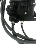 Electronic Parking Brake Actuator For Land Rover Discovery 4 2010 Through 2016 with black control unit and wiring.