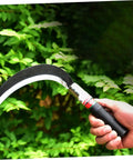 Two Piece Manganese Steel Weeding Sickle Set for Gardening and Harvesting hand tool with ergonomic handle in use