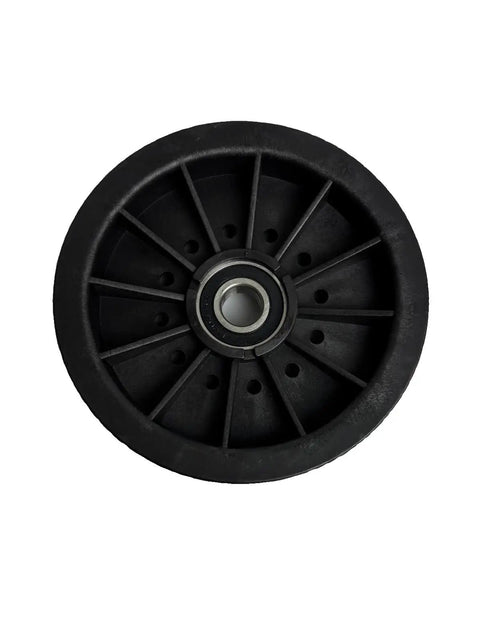 Premium Heavy Duty Pulley Drive Belt Combo For Woods RD72 RD72E RM660 Mowers With Precise Oem Parts For Smoother Cutting Action And Easy Install To Restore Performance Skip Repair Shops To Save Cash And Dominate Your Yard Maintenance Today black pulley wheel with center bearing