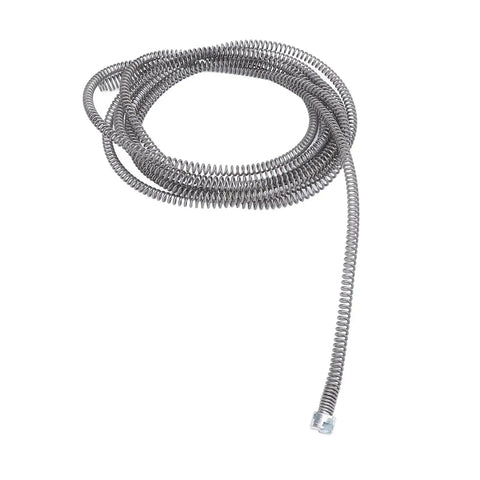 Pro Grade 16mm Steel Drain Snake Auger Cable coiled, flexible steel for tough kitchen sink and bathroom clogs, pipe cleaning.
