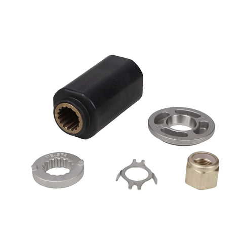 Plug And Play Flo Torq II Hub Kit For Mercury MerCruiser Engines 60 300 HP With 15 Spline Tooth Includes Drive Sleeve Thrust Washer Aft Adaptor