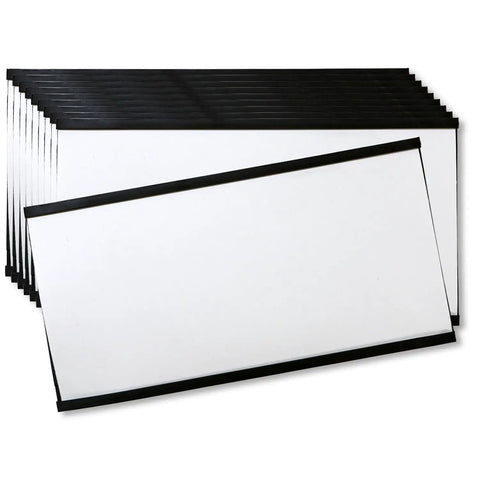 Heavy Duty 10 Pack Magnetic C Channel Label Holders 3X6 Inch Shelf Tags For Steel Racks Badass Grip Keeps Retail Displays Crisp Avoiding Tape Snaps Open Fast For Zero Fuss Restocking A Total Win For Shops Needing Quick Price Swaps On The Fly