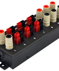 Beefed Up Banana Jack And Power Pole DC Power Distribution Strip With Ten Outlets And Six Pole Positions And Four Banana Jack Outputs For 60V 30A