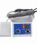 Heavy Duty 35K RPM Micromotor Bench Grinder With Foot Switch Variable Speed Rotary Tool for Jewelry Crafting and Wood Carving.