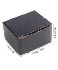 Black cardboard box measuring 9.1cm x 7.6cm x 5.2cm for Dead Straight Stair Gauge For Framing Squares.
