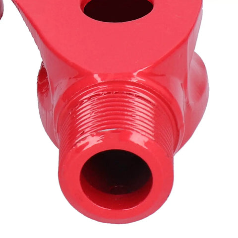 Close-up of Cast Iron Manual Wire Pipe Bender For Bending Electric Conduit And PVC Pipes With 90 To 180 Degree fast forming capability.