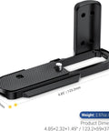 Durable Aluminum Hand Grip For D-LUX8 Camera With L Shape Bracket And Built In Arca Quick Release Plate shown dimensions