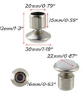Five Eighth Inch Swivel Glides For Cabinets Tables And Chairs Pack Of 12 Durable Nickel Plated Metal Construction Dimensions