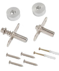 360 Degree Concealed Pivot Door Hinge Kit, Heavy Duty Rotation Mounting Hardware, Adjustable Pivots, Quiet Smooth Operation, Aluminum Alloy And Cold Rolled Steel Construction For Built To Last Durability. silver pivot hinge kit with screws and wall anchors