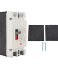 Two Pole DC Miniature Circuit Breaker 1000V 250A Molded Case Switch, 20kA Breaking Capacity, with screws and covers