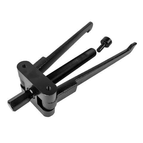 Flynsu lower bearing carrier puller tool, black metal with threaded center screw and dual arms