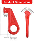 Heavy Duty Lifting Hooks For Shipping Containers With Clear Left And Right Safety Guidance Forged Steel Durable Dockside