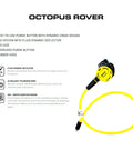Rover Compact Scuba Diving Second Stage Octopus Regulator With Vortex Assisted Design and yellow hose