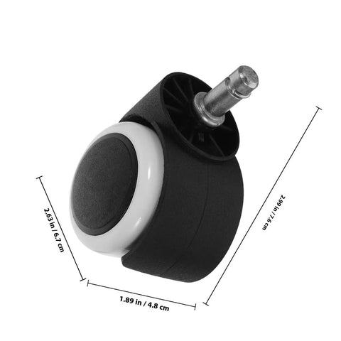 Smooth Operator Replacement Casters For Office And Gaming Chairs With 10mm Circlip Rod And Flawless 360 Spin Easy Peasy Install Glides Right Across Hardwood Or Carpet 4 Piece Set