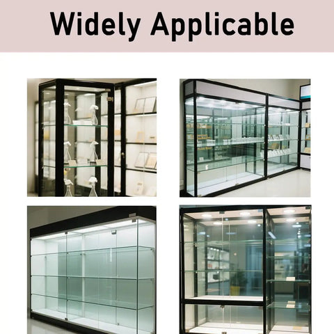 Heavy Duty Glass Shelf Pins With Double Head Design And Antislip Washers For Furniture Showcases in display cases with glass shelves.