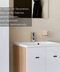 50 Pack Black Cabinet Knobs For Drawers And Doors 2 Inch Stainless Steel Handles And Pulls Durable Hardware Kit For Kitchen Dresser Bedroom Cabinets Includes Variety Screws For Easy Install on white bathroom vanity