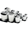 180 Piece SMD Aluminum Electrolytic Capacitors Assortment Kit With 10 Values From 1uF To 1000uF, Tolerance 20 Percent, Rated Voltage 16V 25V 35V