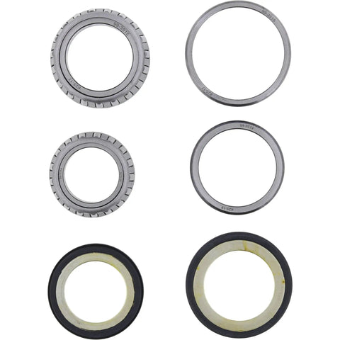 Steering Stem Bearing Seal Kit For Yamaha Includes Upper And Lower Tapered Bearings Cup And Cone Seals Water And Dirt Shield Grease