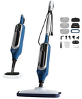 12 In 1 Steam Mop Is A Total Game Changer For Deep Cleaning Hardwood Floors And Tile With Detachable Handheld Mode, accessories displayed.