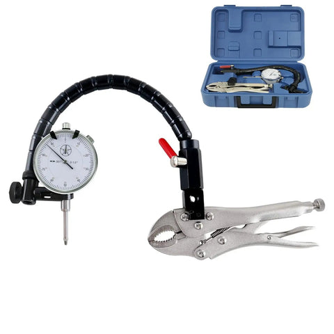 1 Inch Dial Indicator Disc And Rotor Gage With 0.001 Inch Readout And 360 Degree Flexible Stem for brake disc flatness check