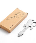Compact Stainless Steel Multitool Keychain With Bottle Opener And Screwdriver Ruler For Hiking Camping Travel And Everyday Carry