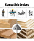 Solid 6mm And 1/4 Inch Shank V-Cutter Router Bit For Wood Trimming Wall Flanging With Razor Sharp Edges To Crush Hard Work In Your Shop compatible with trimming machines and routers.