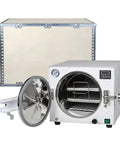 Stainless Steel 18L Autoclave High Pressure Temperature 1100W LED Steam Sterilizer For Medical Use Class N With door open