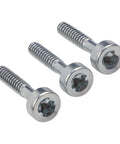 Three Pack Replacement Screws Kit For FS38 FS45 FS46 FS55 BG55 BG85 Trimmer And Blower Parts close-up on metal screws