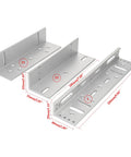 Heavy Duty Z And L Bracket For 600 Lbs Electromagnetic Door Lock, 280 Kg Holding Force, Aluminum Mounting Brackets