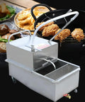 Workhorse 55 Liter Mobile Fryer Oil Filter Cart With Slick 550 Watt Pump, stainless steel build efficiently filters frying oil.