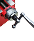 Close-up of handwheel and scale on Brake Drum And Disc Lathe Combo For Disc And Drum Brakes 7.1 To 13.7 Inches 110V 1100W High Precision Pro