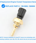Brass threaded engine coolant temperature sensor with black plastic connector