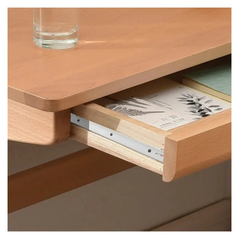 Heavy Duty Rock Solid Cold Rolled Steel Drawer Slides Two Section Soft Close Cabinet Hardware For Kitchen Furniture Super Smooth Glide No Fuss Install 35 Cm visible on kitchen drawer with papers inside.