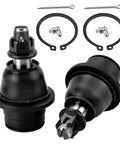 Front Lower Ball Joint Kit Two-Piece Beefed-Up For Ford F-150 2009-2014, Expedition 2007-2017, Lincoln Navigator 2007-2017 Premium Forged Steel Suspension Ball Joints Built Tough For Smooth Handling And Lasting Ride, black steel parts