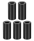 Aluminum M6 Spacers Set Of Five, Round Standoffs With One Half Inch Outer Diameter And One Inch Length, Fits One Quarter Inch Or M6 Bolts