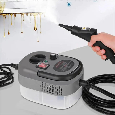 Powerful 2500W Steam Cleaner For High Temperature Disinfection In Kitchen Bathroom And HVAC Hoods 110V 220V Gray with Hose