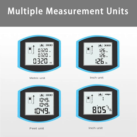 Hella Accurate Digital Tape Measure With Cross Line And Auto Lock, Heavy Duty 3 In 1 Rangefinder For Area And Volume Stats, Solid Memory Bank Plus Bright Lcd Panel For Any Quick Fix Around Town